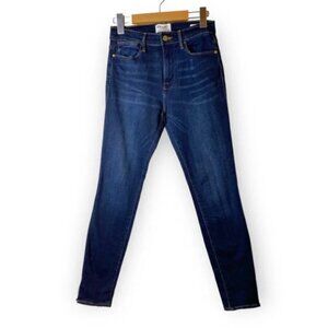 Frame Le High Slit Hem Skinny  Jeans In Wythe